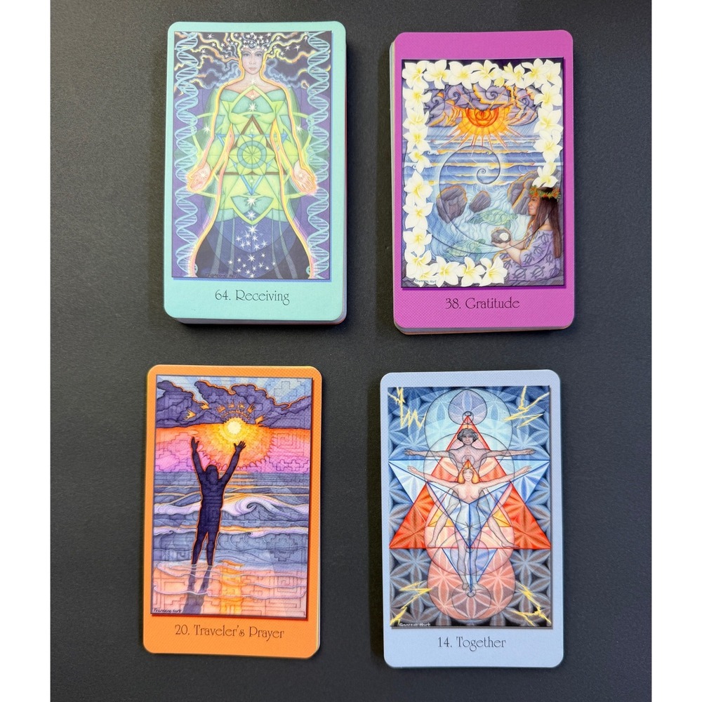 Sacred Geometry Oracle Deck Francene Hart 64 Cards Visionary Art Spiritual - Picture 1 of 3